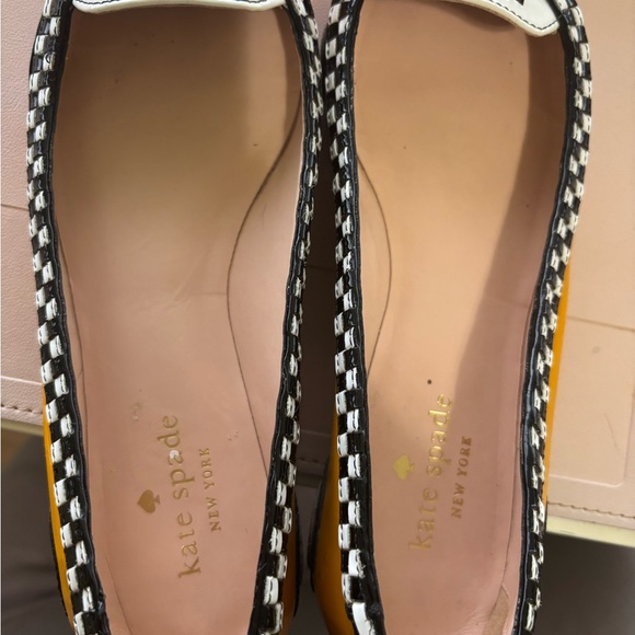 Gogo Taxi Flats | Kate Spade New York Kate Spade Yellow and White Taxi Flats